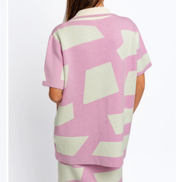 Maxi Dress with Collared Button Down Set - Picture 2 of 5